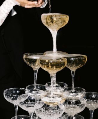 Lismore Essence Champagne Saucer 9.5oz, Set of 2