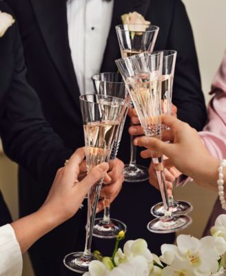 Lismore Diamond Toasting Flute 5.5 oz, Set of 2