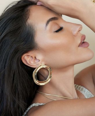 Open Circle Statement Earrings