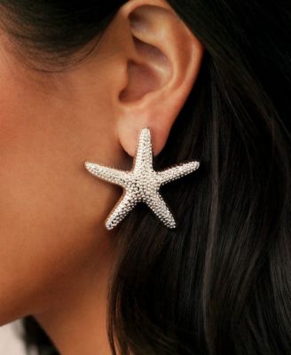 Statement Starfish Drop Earrings