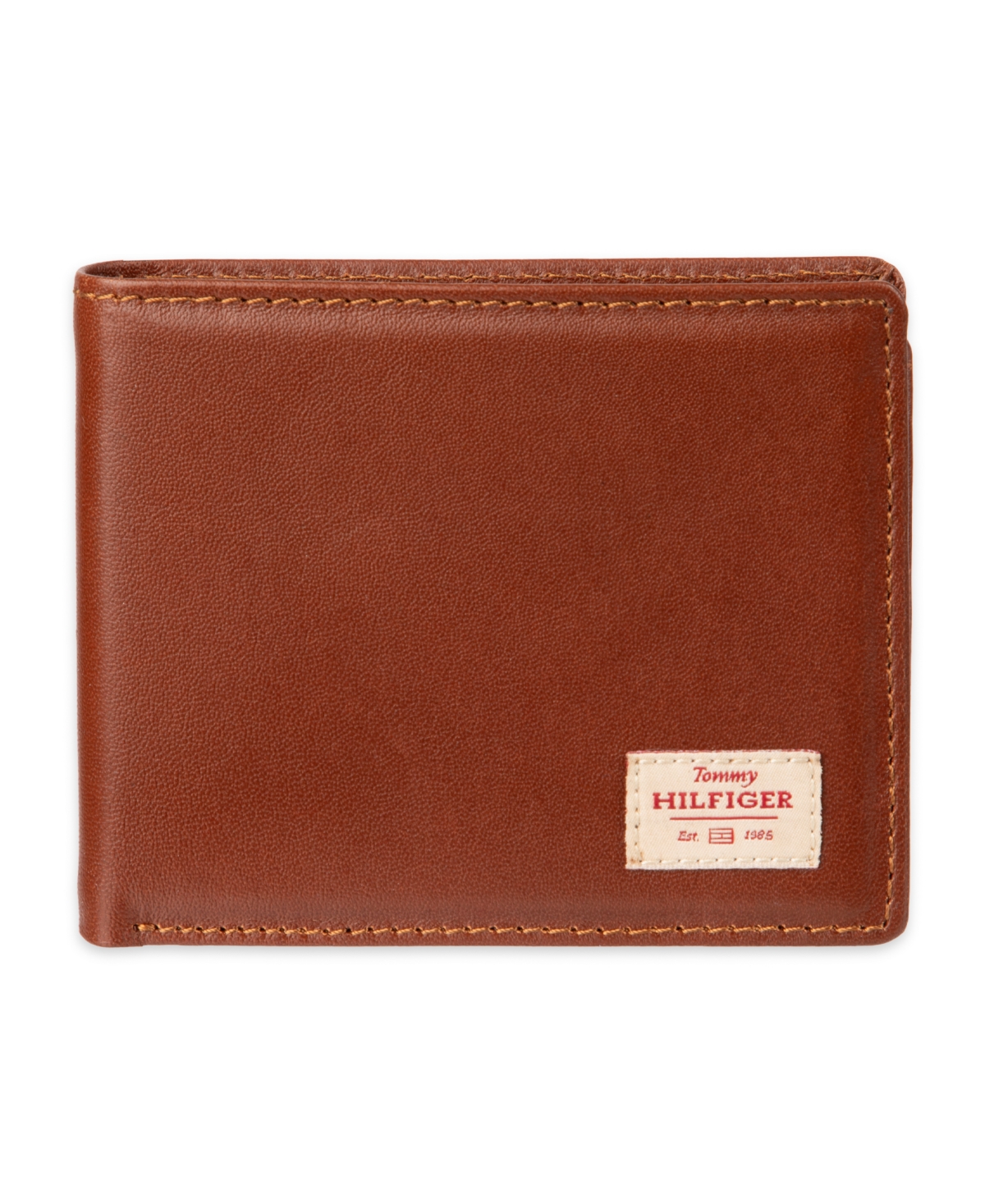 Tommy Hilfiger Men's Rfid Extra Capacity Slimfold Wallet In Brown