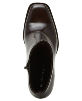 Monicaa Snip-Toe Block-Heel Booties