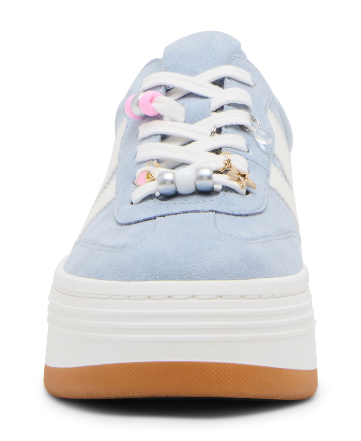 Madden Girl Women's Livvy-cb Charm Platform Lace-up Sneakers In Blue