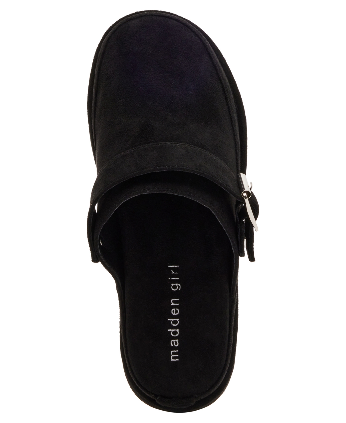 Madden Girl Graham Platform Slingback Clog Mules In Black