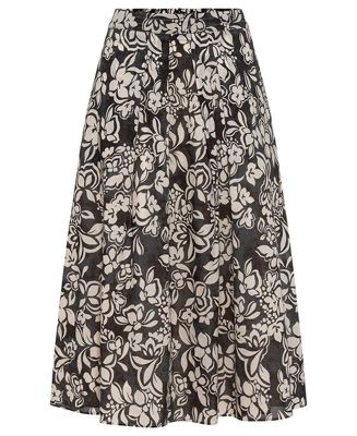 Women's Floral Midi Skirt