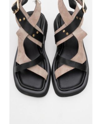 Minnea Suede Leather Sandal (Women)