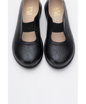 CHELLE Elastic Leather Flat (Women)