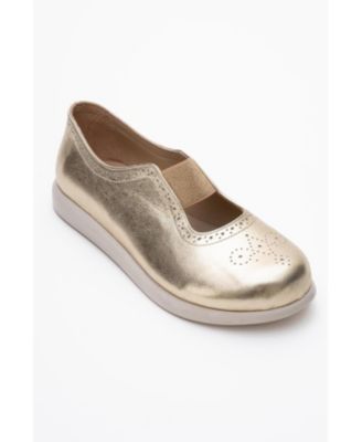 CHELLE Elastic Leather Flat (Women)