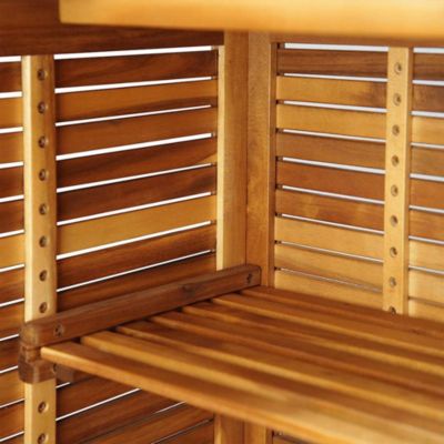 Bar Table 43.3"x19.7"x41.3" Solid Acacia Wood