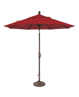 7.5FT Solefin Octagon Patio Umbrella with Push-Button Tilt, Bronze  Frame