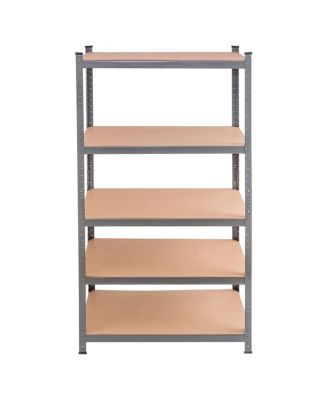 Heavy-Duty Adjustable 5-Level Storage Shelves for Garage, Basement, or Utility Organization