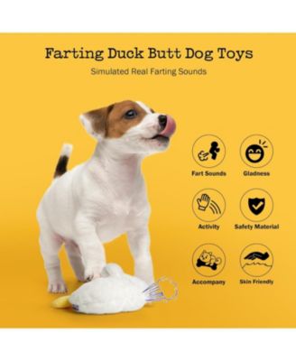 Hilarious Farting  Dog Toy, Emit Funny Farting Sounds When Press, Battery-Powered,  Plush Stuffed Dog Toy for All Breeds Sizes