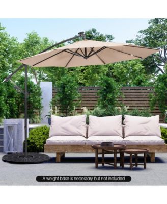 10 Feet Patio Cantilever Umbrella with Tilting System