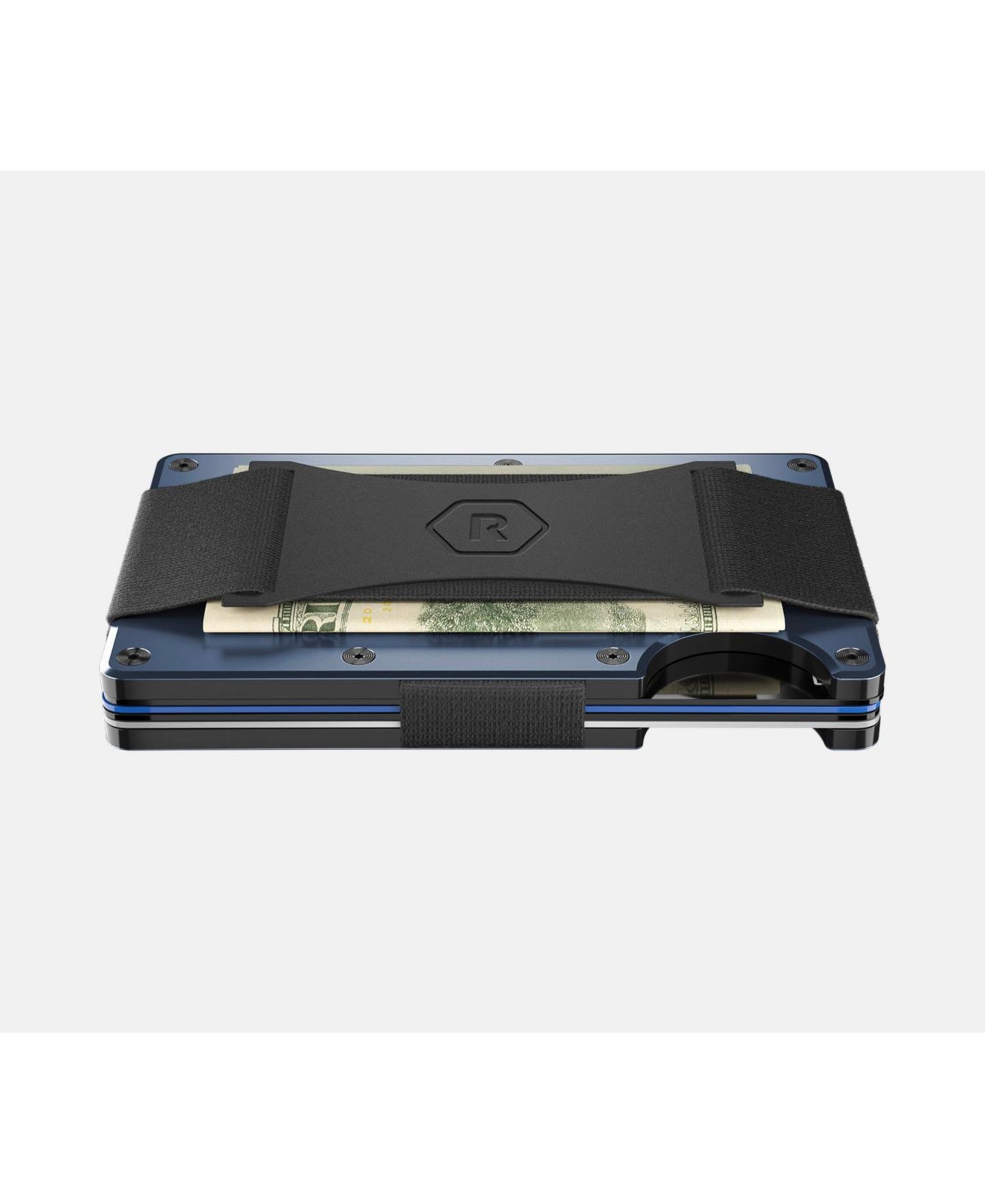 Мужской кошелёк The Ridge RIDGE Wallet - Alpine Navy - Cash Strap, цвет: Тёмно-синий — фото 4
