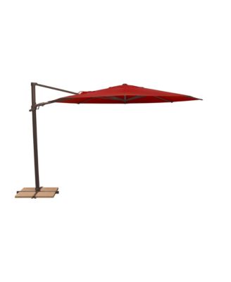 11FT Solefin Octagon Cantilever Umbrella with foot pedal, Bronze Frame