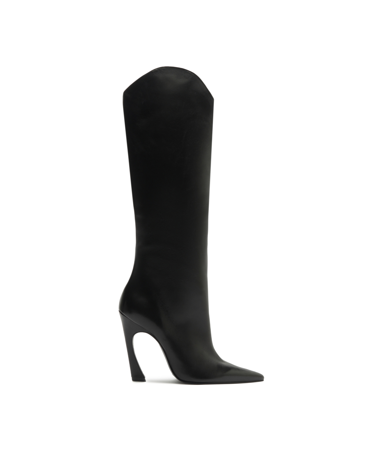 Schutz Women's Maryann Up Curve Pointy Toe Boots In Black