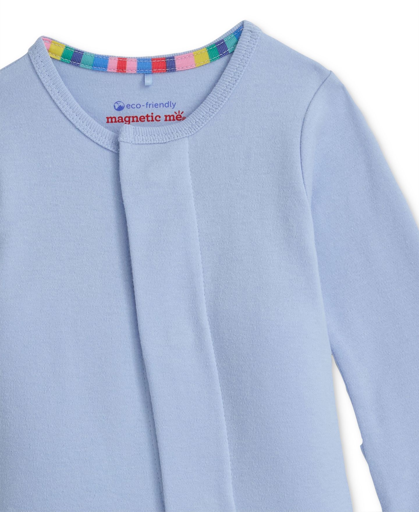 Комбинезоны Magnetic Me Cotton Footed Coveralls, 2 Pack для девочек-малышей, цвет: Синий / Бежевый — фото 8