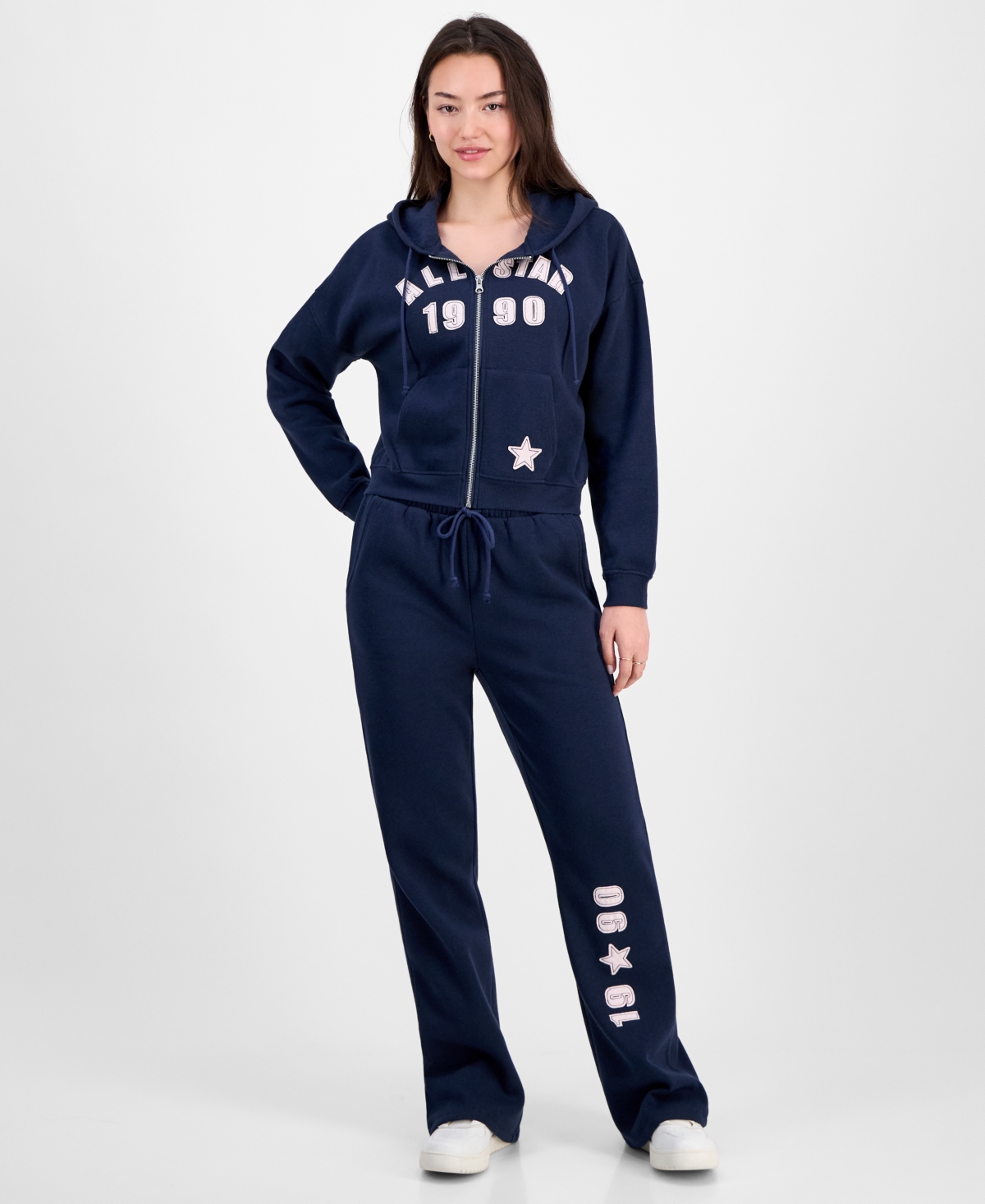 Planet Gold Juniors' All-star 1990 Zip-up Hoodie In Blue