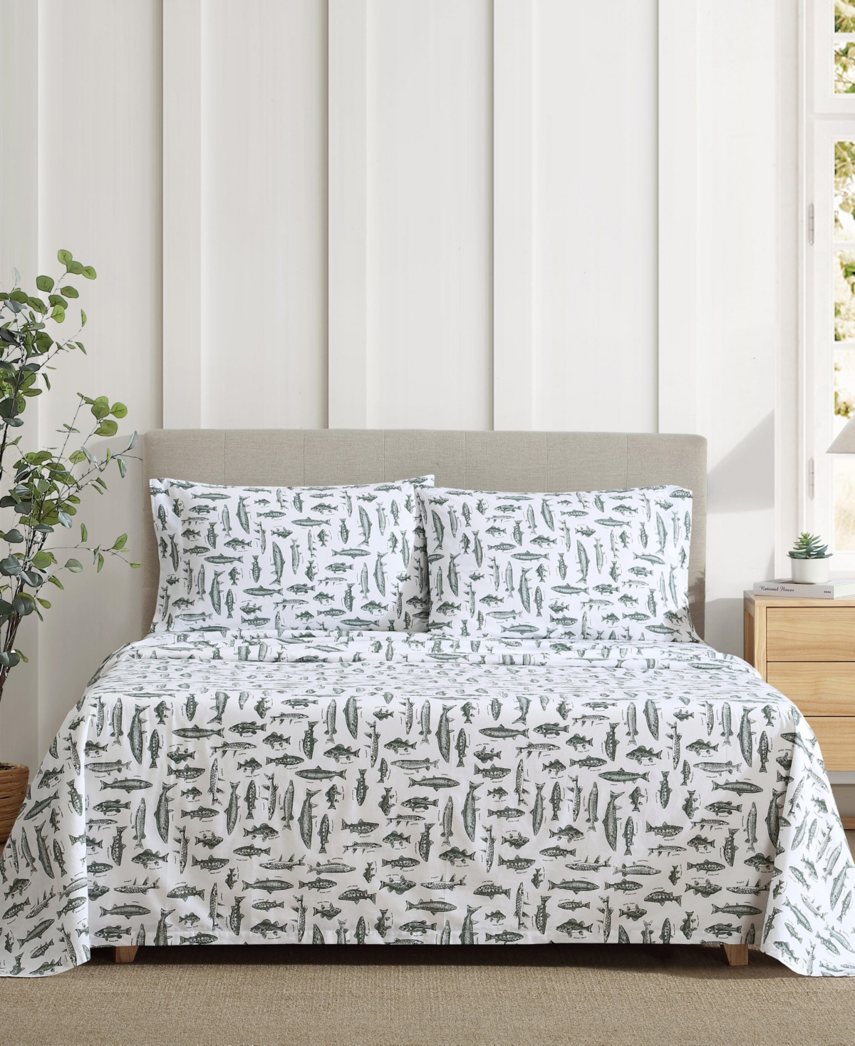 Eddie Bauer Printed 100% Cotton Percale 4-pc. Sheet Set, King