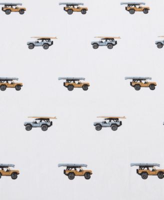 Printed 100% Cotton Percale 3-Pc. Sheet Set, Twin XL