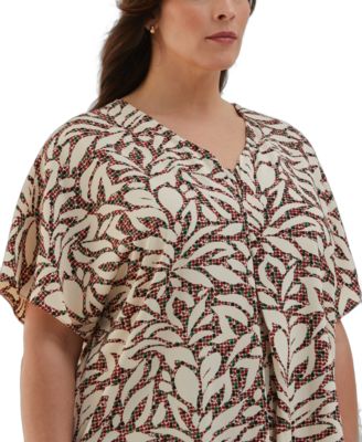 Plus Size Layered Dolman Short Sleeve Top
