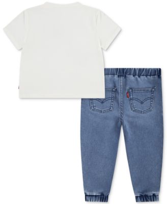 Baby Boys Varsity Patch T-Shirt & Jogger Pants