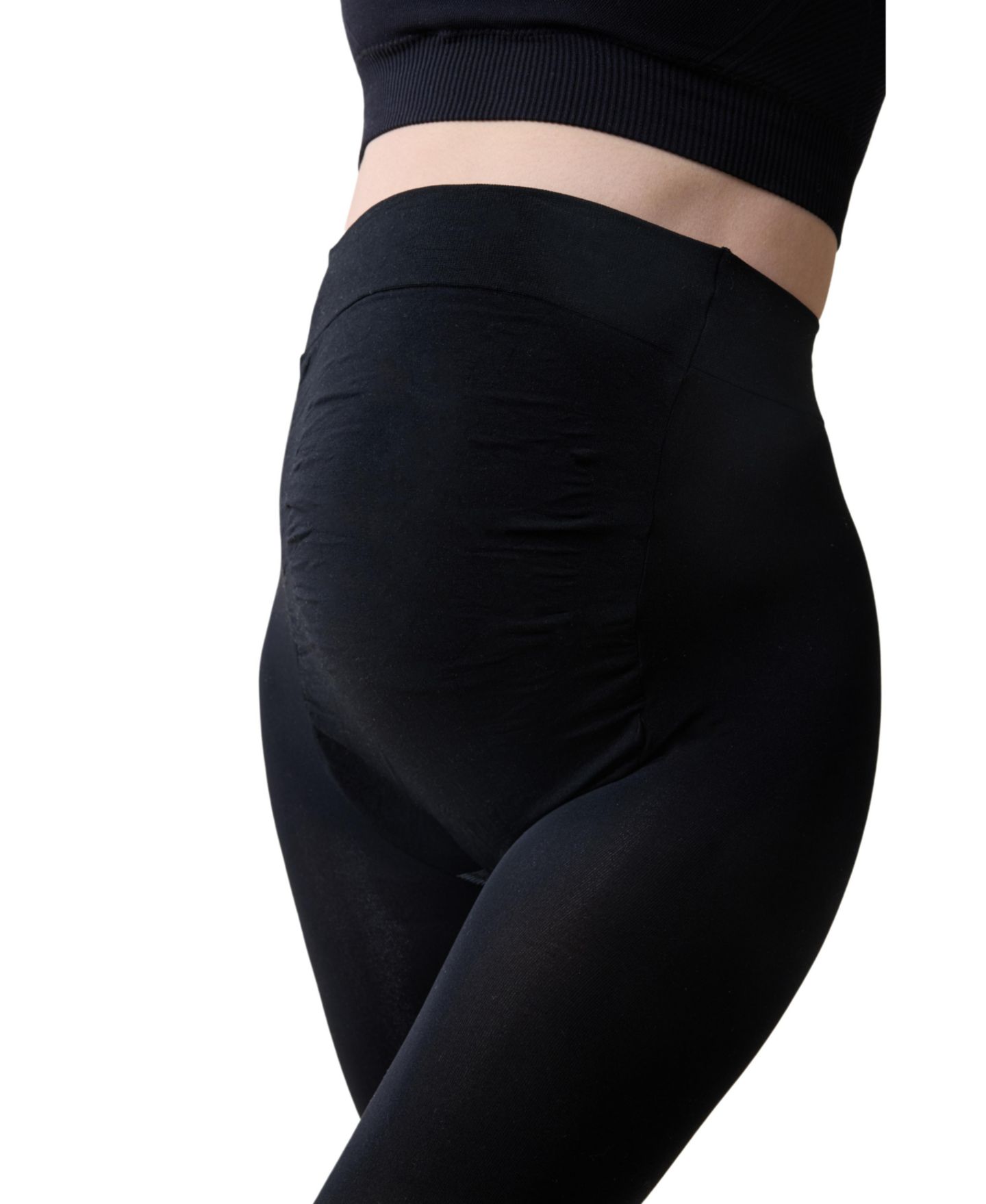 Женские колготки Maternity Ingrid + Isabel Opaque Tight Bundle 2 Pack, цвет: Чёрный — фото 5