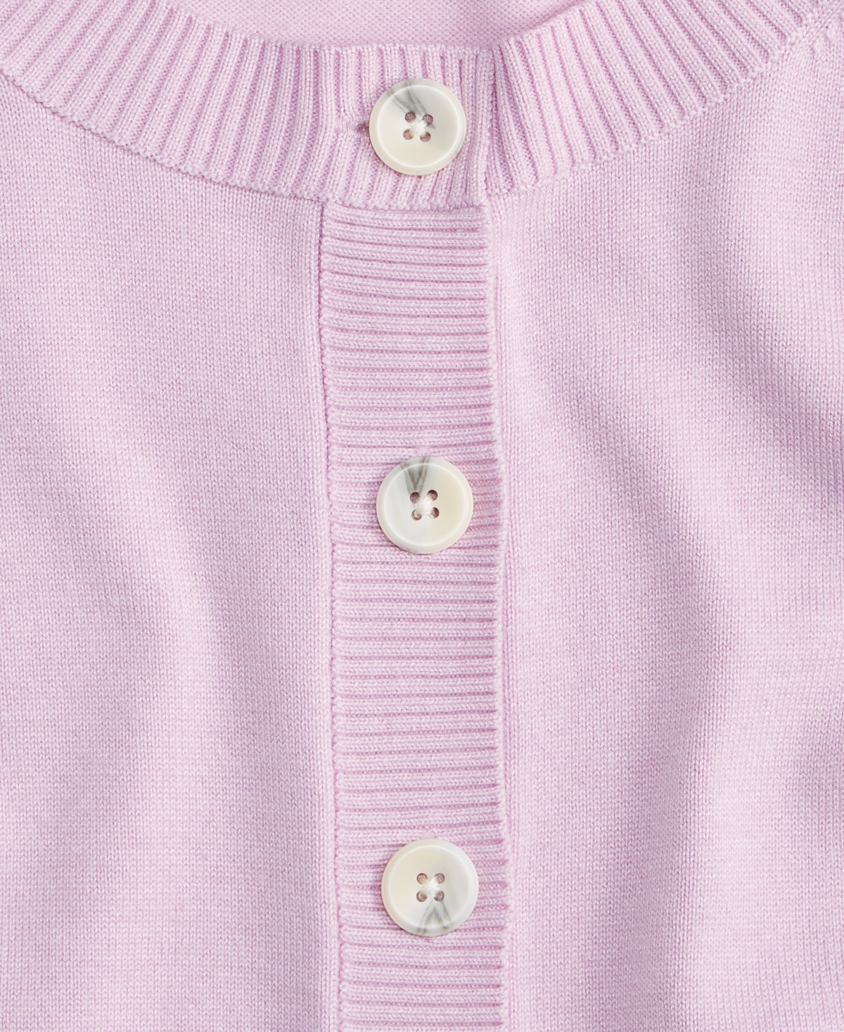 On 34th Women's Split-cuff Crewneck Cropped Cardigan, Macy's Exclusive In Pink