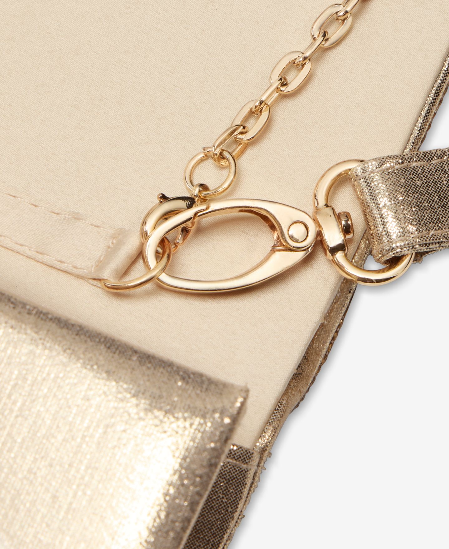 Женский клатч I.N.C. International Concepts Caitlin Satin and Crystal Clutch, цвет: Золотой — фото 3