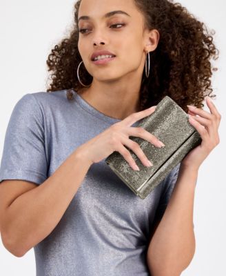 Caitlin Satin and Crystal Clutch, Exclusively at Macy's