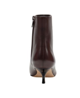 Women's Kiona Leather Kitten Heel Booties