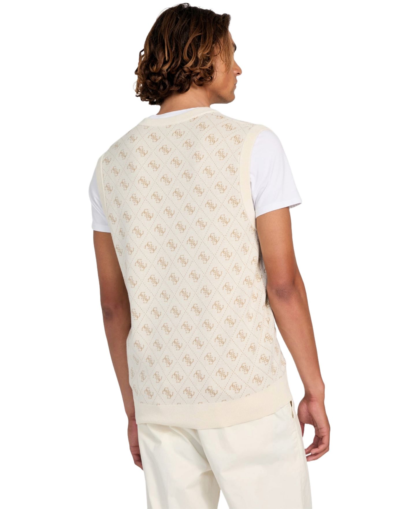 Мужской свитер GUESS Horace Quattro G Logo Jacquard — фото 3
