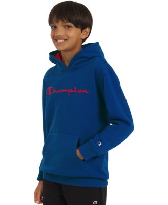 Champion - Big Boys Signature Fleece Logo Hoodie