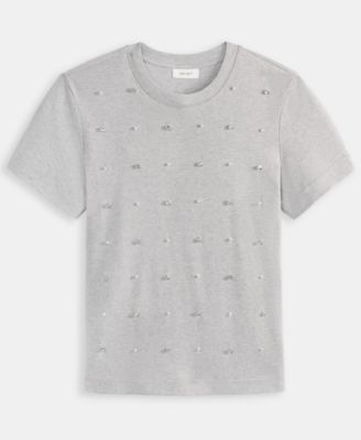 Women's Cotton Embellished Short-Sleeve T-Shirt, Macy's Exclusive 