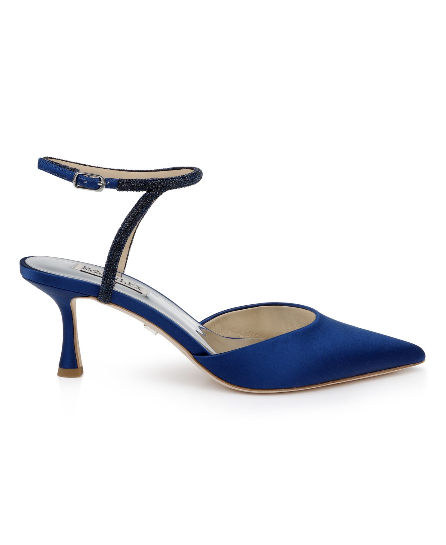 Женские туфли Badgley Mischka Autumn Pointed Toe Pumps, цвет: Синий атласный — фото 2