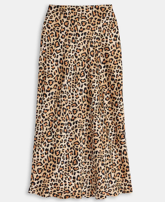 Women's Printed Midi Slip Skirt - thumbnail 5