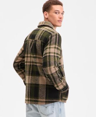 Men's Plaid Shirt Jacket