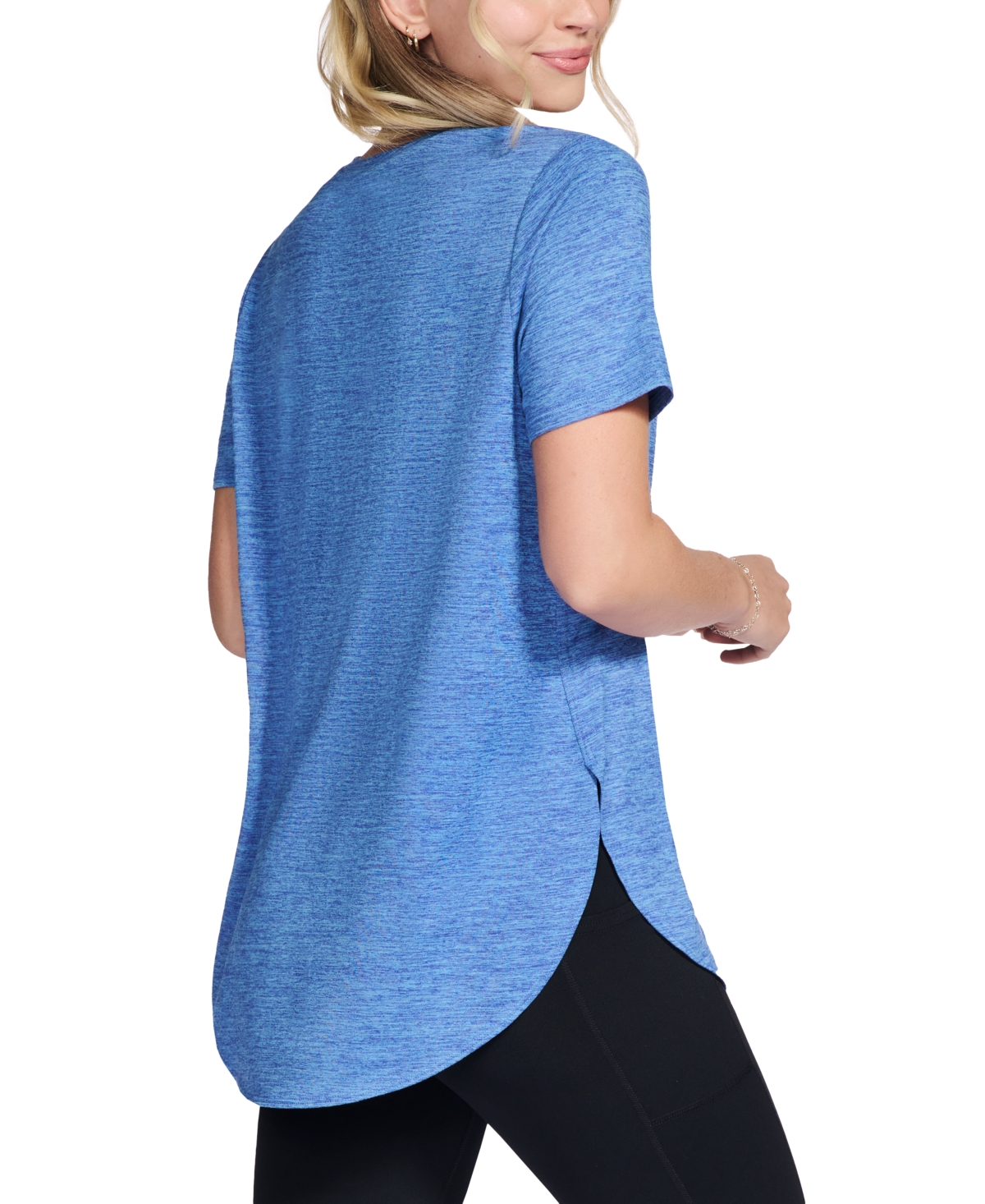 Skechers Women's Active Go Walk Wear Go Dri Swift Tunic T-shirt In Blue