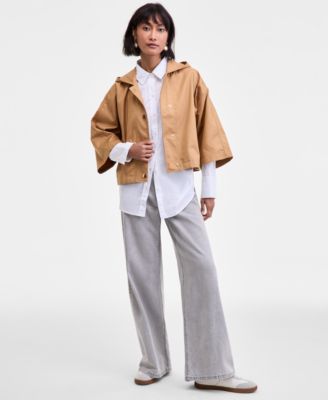 Women's Cropped Parka Jacket, Macy's Exclusive