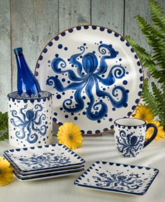 Costa Azul Octopus Oval Platter