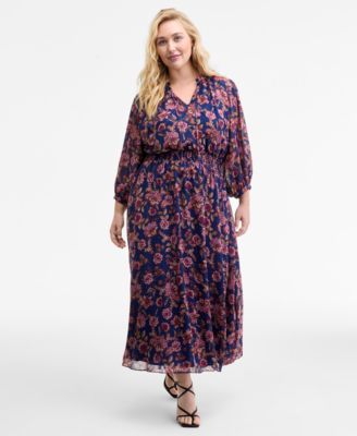 Vince Camuto - Plus Size Printed Maxi Dress