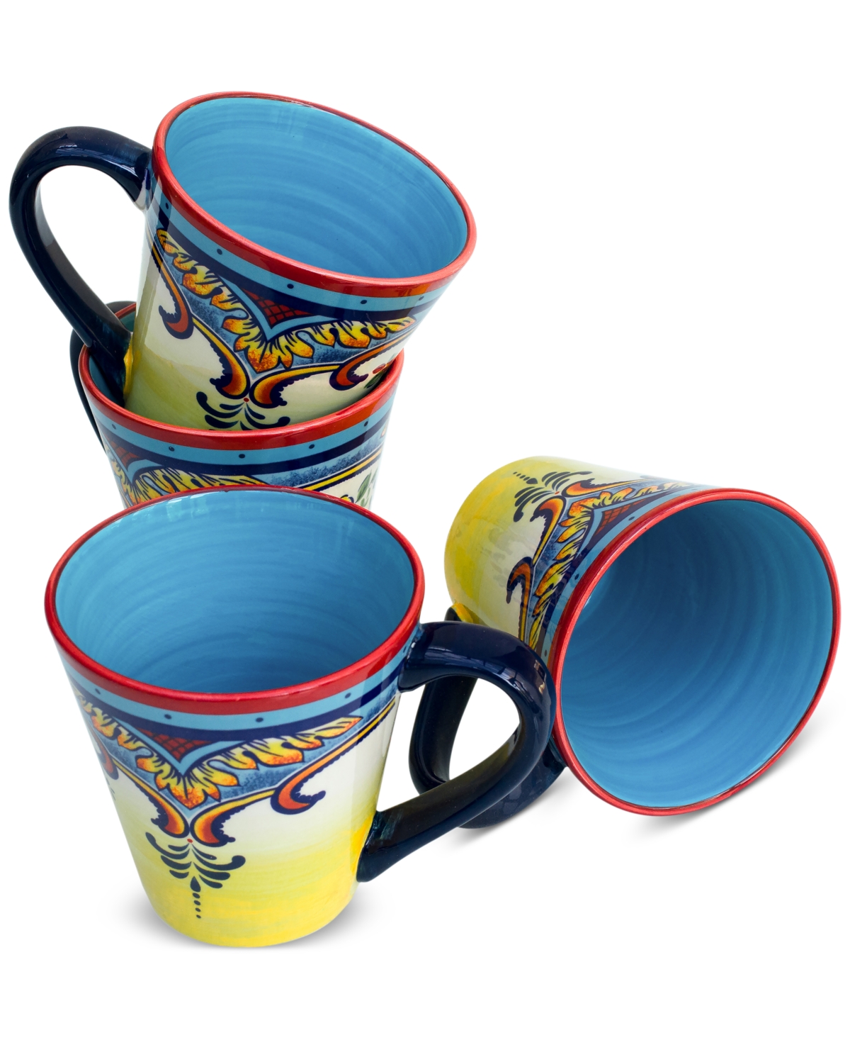 Zanzibar Mugs, Set of 4 - Multicolor