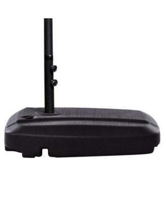 60L Plastic Weighted Fill Water Sand Wheel Patio Umbrella Base