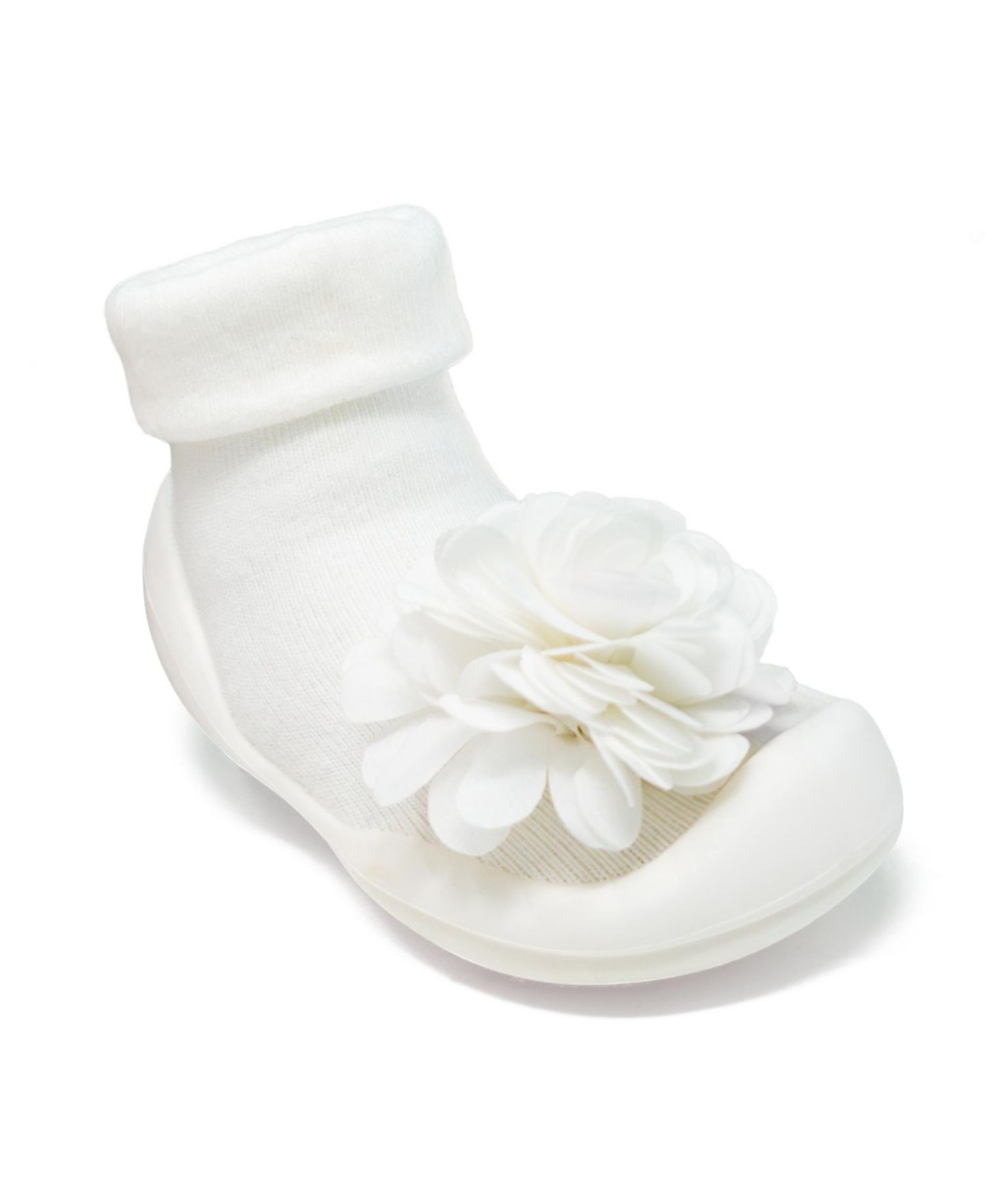 Обувь Komuello First Walk Sock Shoes Corsage - Snow для девочек-малышей — фото 5