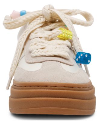 Women's Dodge-C Charm Embellished Platform Lace-Up Sneakers