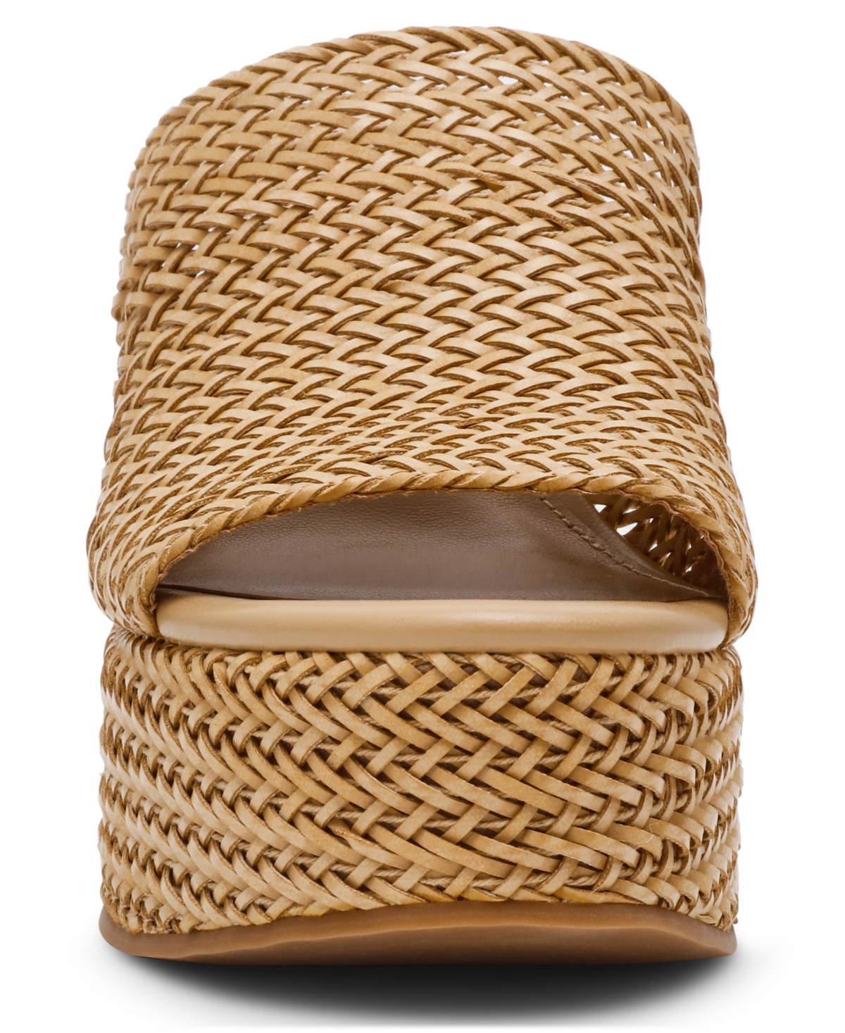 Steve Madden Women's Cassi Platform Wedge Slides In Gold