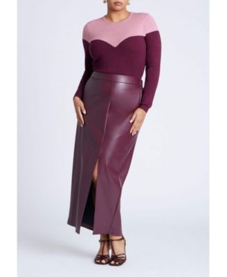 Women's Plus Size Sweetheart Colorblock Sweater