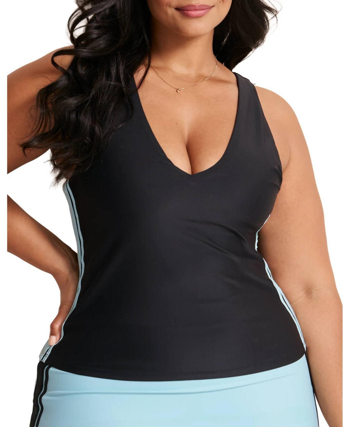 Ace Women's Plus-Size Support Tank - Dark green