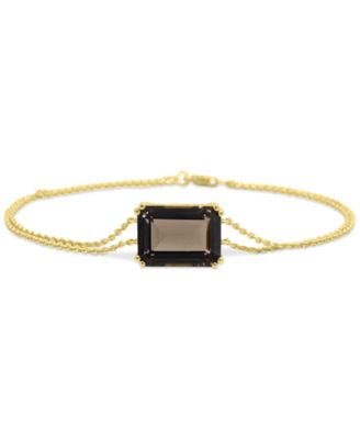 Gemstone Bracelet in 14k Gold-Plated Sterling Silver