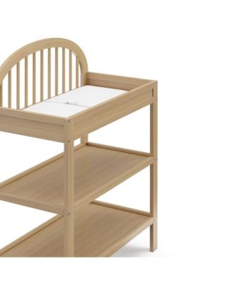 Olivia Changing Table with Water-Resistant Changing Pad (Driftwood)
